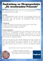 Vorschau - Arbeitsblätter - AnybookPro Material für DaZ: Hörspurgeschichte "Die Prinzessin" - Seite 1
