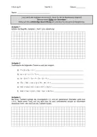 Vorschau - Klassenarbeiten - Klassenarbeit zu Terme und Gleichungen mit EWH (E-Kurs/G-Kurs) - Deckblatt