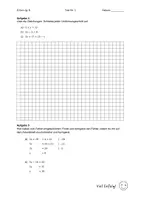 Vorschau - Klassenarbeiten - Klassenarbeit zu Terme und Gleichungen mit EWH (E-Kurs/G-Kurs) - Seite 3