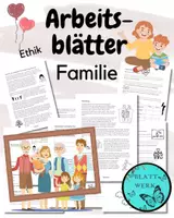 Vorschau - Arbeitsblätter - Familie im Ethikunterricht: Texte und Arbeitsblätter - Deckblatt