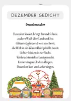 Vorschau - Arbeitsblätter - 4 Gedichte für den Monat DEZEMBER zum Auswendiglernen ab der 2.Kl - Seite 2