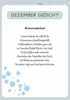 Vorschau - Arbeitsblätter - 4 Gedichte für den Monat DEZEMBER zum Auswendiglernen ab der 2.Kl - Seite 3