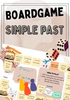 Vorschau - Spiele - Boardgame: Simple Past (speaking activity) - Deckblatt