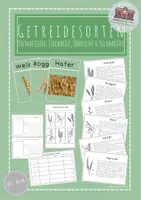 Vorschau - Arbeitsblätter - Getreidesorten - Deckblatt