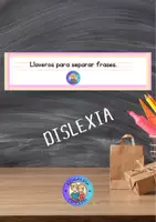 Vista previa - Refuerzo / NEE / Materiales de apoyo - Llaveros separar frases. - Portada