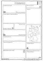 Vorschau - Arbeitsblätter - Hessen vorstellen mit Steckbrief (Bundesland Arbeitsblatt & Poster) - Seite 1