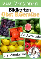 Vorschau - Präsentationen/Tafelbilder - Bildkarten - Obst & Gemüse - Gesunde Ernährung - Deckblatt