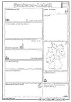 Vorschau - Arbeitsblätter - Sachsen-Anhalt vorstellen mit Steckbrief (Bundesland Arbeitsblatt & Poster) - Seite 1