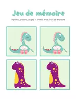 Aperçu - Préparation de séance / Séance complète - Dinosaures Jeu de mémoire Cartes +10 fiches d'activités - Page 3