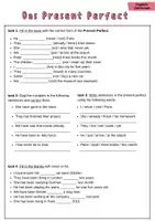 Vorschau - Arbeitsblätter - Present Perfect Merkblatt und AB | Englisch Zeitformen - Seite 3