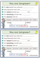 Vorschau - Arbeitsblätter - SATZGLIEDER / Subjekt und Prädikat / Arbeitsheft - Seite 2