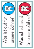 Vorschau - Präsentationen/Tafelbilder - Zähne - Bildkarten - Was tut unseren Zähnen gut? - Seite 1