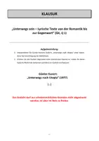 Vorschau - Klassenarbeiten - Lyrik: Klausur mit EWH: G. Kunert "Unterwegs nach Utopia" - Seite 3