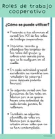 Vista previa - Refuerzo / NEE / Materiales de apoyo - Cartel y tarjetas roles trabajo cooperativo. - página 1
