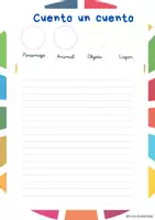 Vista previa - Unidades / Secuencias / Situaciones de Aprendizaje - Plantilla de escritura creativa - Portada
