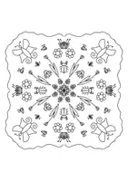 Vorschau - Mal- und Bastelvorlagen - Garten- und Insektenmandalas zum ausmalen - Seite 2