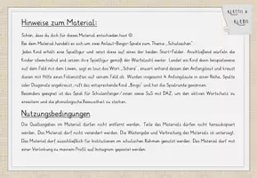 Vorschau - Stationenlernen - Bingo, Anlautspiel zum Thema "Schulsachen" - Seite 2