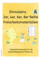 Vorschau - Bildkarten - Freiarbeitsmaterial Einmaleins der 2er ,4er 6er ,8er Reihen - Deckblatt