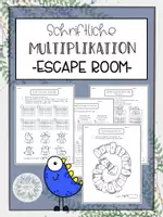 Vorschau - Arbeitsblätter - Schriftliche Multiplikation (Escape Room) - Deckblatt