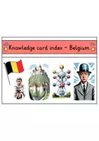 Vorschau - Stationenlernen - Knowledge card index - Belgium (English) - Seite 1