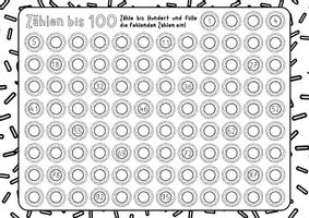 Vorschau - Arbeitsblätter - Zählen bis 100 🍬🍫🍭 - Seite 1