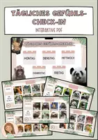 Vorschau - Präsentationen/Tafelbilder - Tägliches Gefühls-Check-In Zootiere - Interaktive PDF - Deckblatt