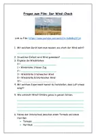 Vorschau - Arbeitsblätter - Fragen zum Film: Der Wind-Check - Seite 1