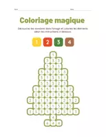 Aperçu - Préparation de séance / Séance complète - Coloriages magiques Noël Pixels +2 fiches d'activités - Page de couverture