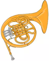 Vorschau - Mal- und Bastelvorlagen - Instrumentenbilder Blechblasinstrumente (detailliert und realistisch) - Seite 1