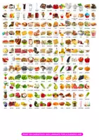 プレビュー - 食品フラッシュカード 2in1 - 表紙