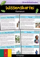 Vorschau - Stationenlernen - Wissenskartei - Kamerun - Deckblatt