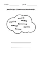 Vorschau - Arbeitsblätter - Die Wochentage - 1. Klasse - Sachunterricht - Seite 2