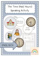 Vorschau - Spiele - The Time - Speaking Activity (Half Hours) - Deckblatt