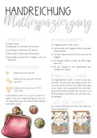 Vorschau - Arbeitsblätter - Mathe Spaziergang Geld Euro ZR100 - Seite 1