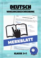 Vorschau - Merkblätter - Merkblatt: Eine Vorgangsbeschreibung schreiben - Deckblatt