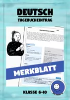 Vorschau - Arbeitsblätter - Merkblatt: Einen Tagebucheintrag schreiben - Deckblatt