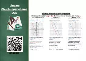 Vorschau - Arbeitsblätter - Flyer Lagebeziehung zwei Geraden Übung - Deckblatt