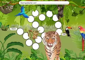Vorschau - Anderer Materialtyp - Stempelkarten: Dschungel / Regenwald (Verstärkungs-/Belohnungssystem/Token) - Seite 3