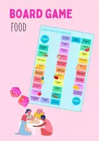 Vorschau - Spiele - board game food - Brettspiel zur Wiederholung zum Wortschatz Food - Deckblatt
