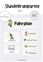 Vorschau - Poster - Stundentransparenz - Sport - Visualisierung (in beige & blau) - Deckblatt