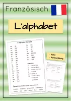 Vorschau - Arbeitsblätter - Alphabet francais: Folie, exercices (Französisch Basics) - Deckblatt