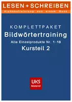 Vorschau - Arbeitsblätter - LESEN+SCHREIBEN Bilderwörtertraining Kursteil 2 - komplett - Deckblatt
