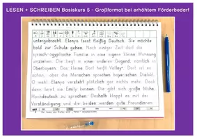Vorschau - Unterrichtsreihen - LESEN + SCHREIBEN - Basiskurs 5 - Großformat - Seite 1
