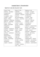 Vorschau - Merkblätter - Characterization - useful phrases - language support - Charakteranalyse - Seite 3