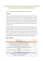 Vista previa - Unidades / Secuencias / Situaciones de Aprendizaje - SDA DESARROLLADA - CUIDEMOS EL PLANETA - INFANTIL - página 1