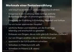 Vorschau - Präsentationen/Tafelbilder - Schreiben einer Fantasieerzählung/Fantasiegeschichte Jgst. 4/5 (Präsentation) - Seite 3