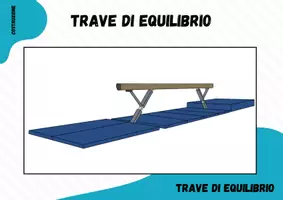 anteprima - Altro tipo di materiale - Ginnastica ⎮ Scheda illustrata della trave di equilibrio (apparato) - Pagina 1