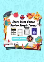 Vista previa - Juegos / Gamificación - Story Dices Games: Simple Tenses Review 🇬🇧 - Portada
