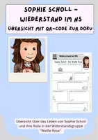 Vorschau - Arbeitsblätter - Sophie Scholl und die Weiße Rose - ein Steckbrief - Deckblatt