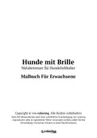 Vorschau - Arbeitsblätter - Hunde Mit Brille ❊ Ausmalbilder (51 Malvorlagen) - Seite 1